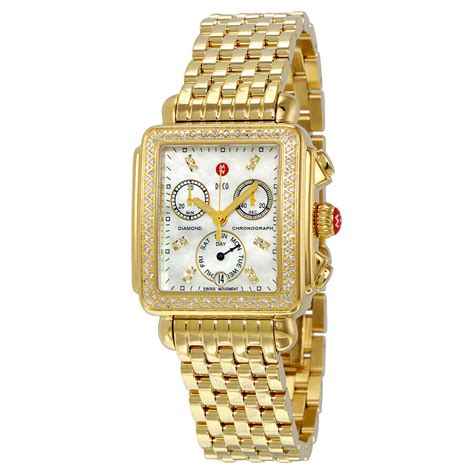 michelle watches replicas|michele gold watch with diamonds.